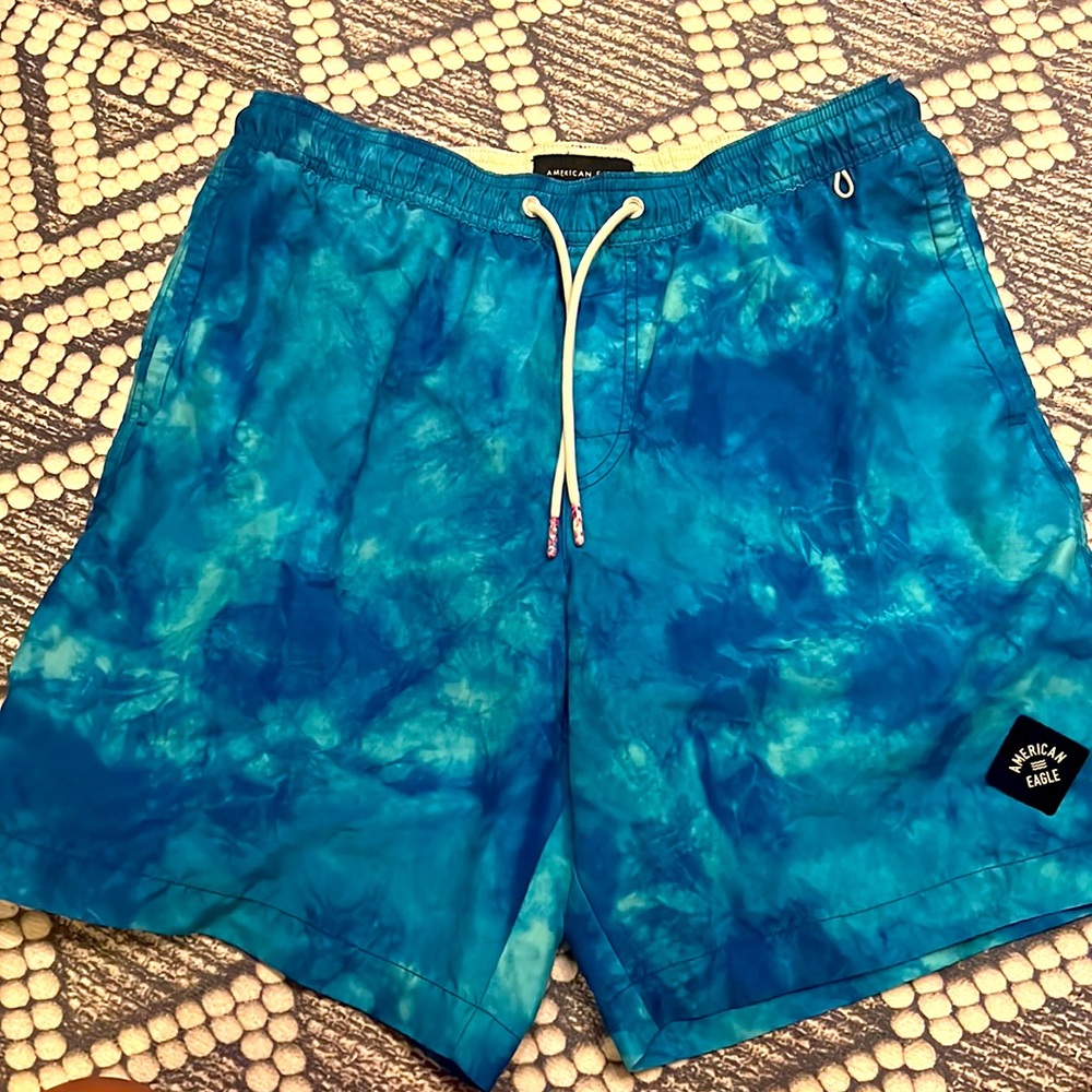 Men’s AE swim trunks size Medium